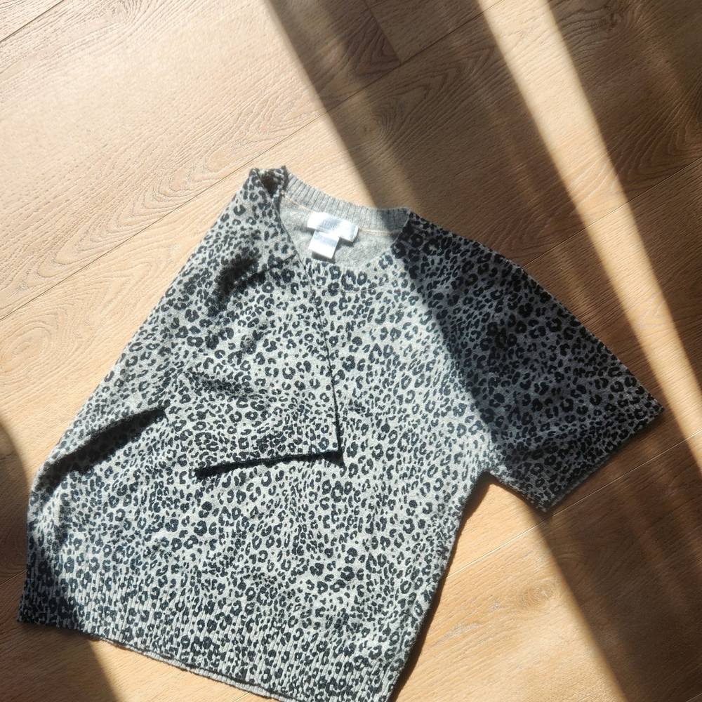 Pierre Cardin Animal Print Knit Top